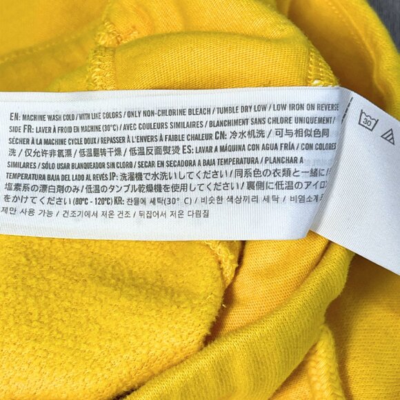 Abercrombie Kids Spell Out Sweat Shorts Kids Size 15-16 Yellow Casual Athleisure - Picture 8 of 11